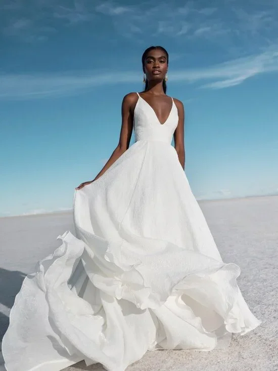 Jenny Yoo Persephone Wedding Gown Size 4 - Picture 2 of 16